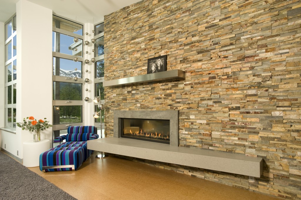 Mountain Modern Fireplacea